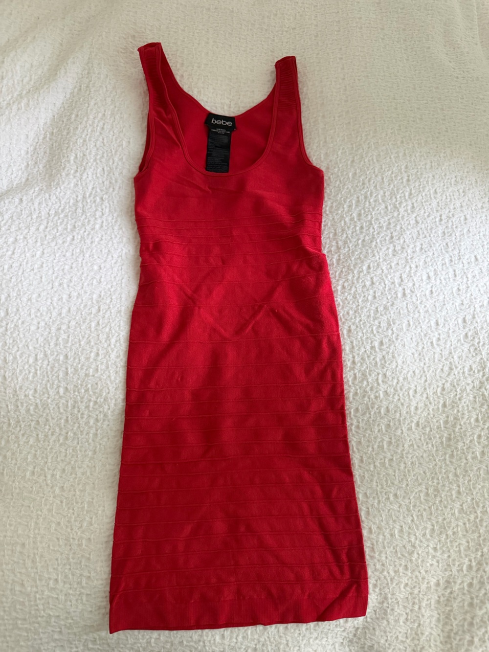 Red Sleeveless Bodycon Dress
